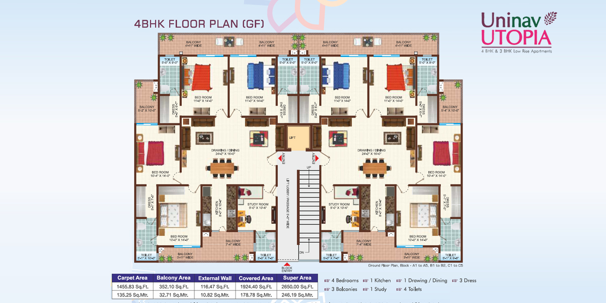 4 bhk uninav utopia